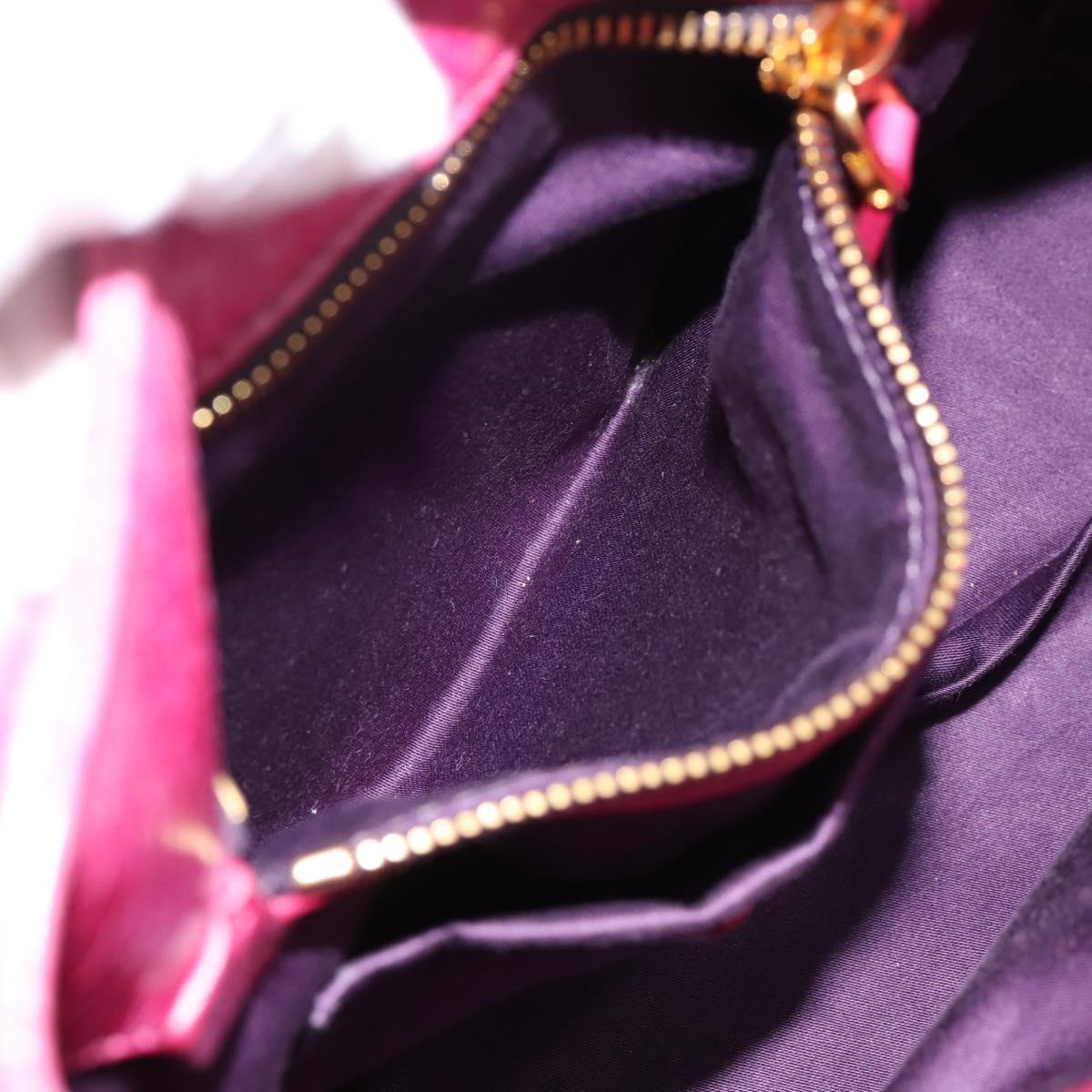 Miu Miu Hand Bag Vitellolux 2way Pink Gold Auth 199159M