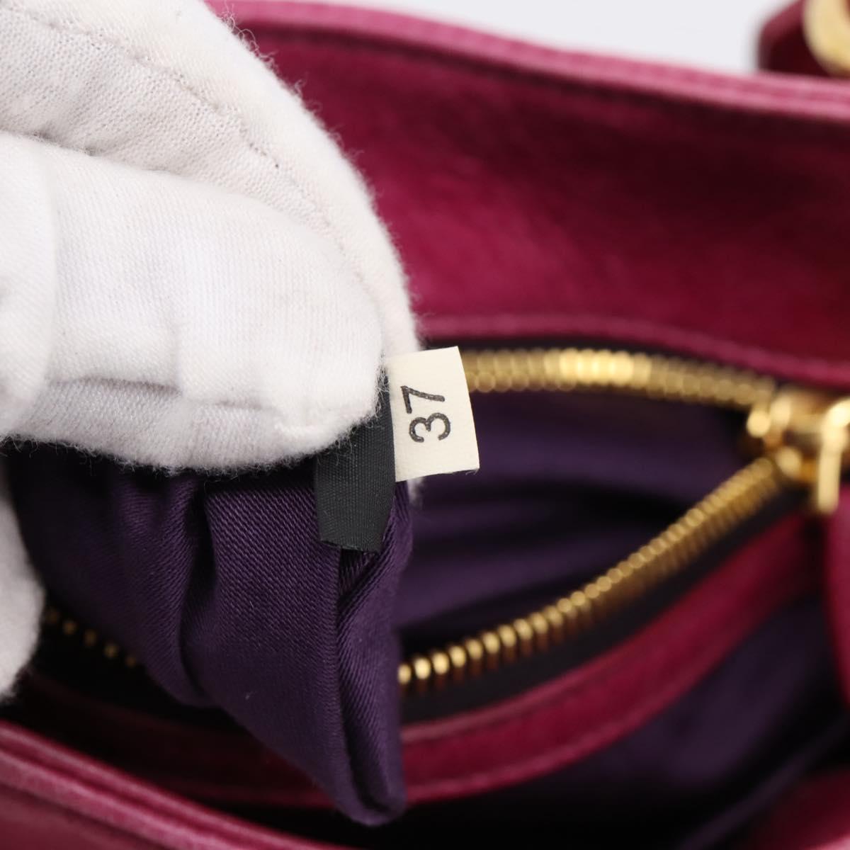 Miu Miu Hand Bag Vitellolux 2way Pink Gold Auth 199159M