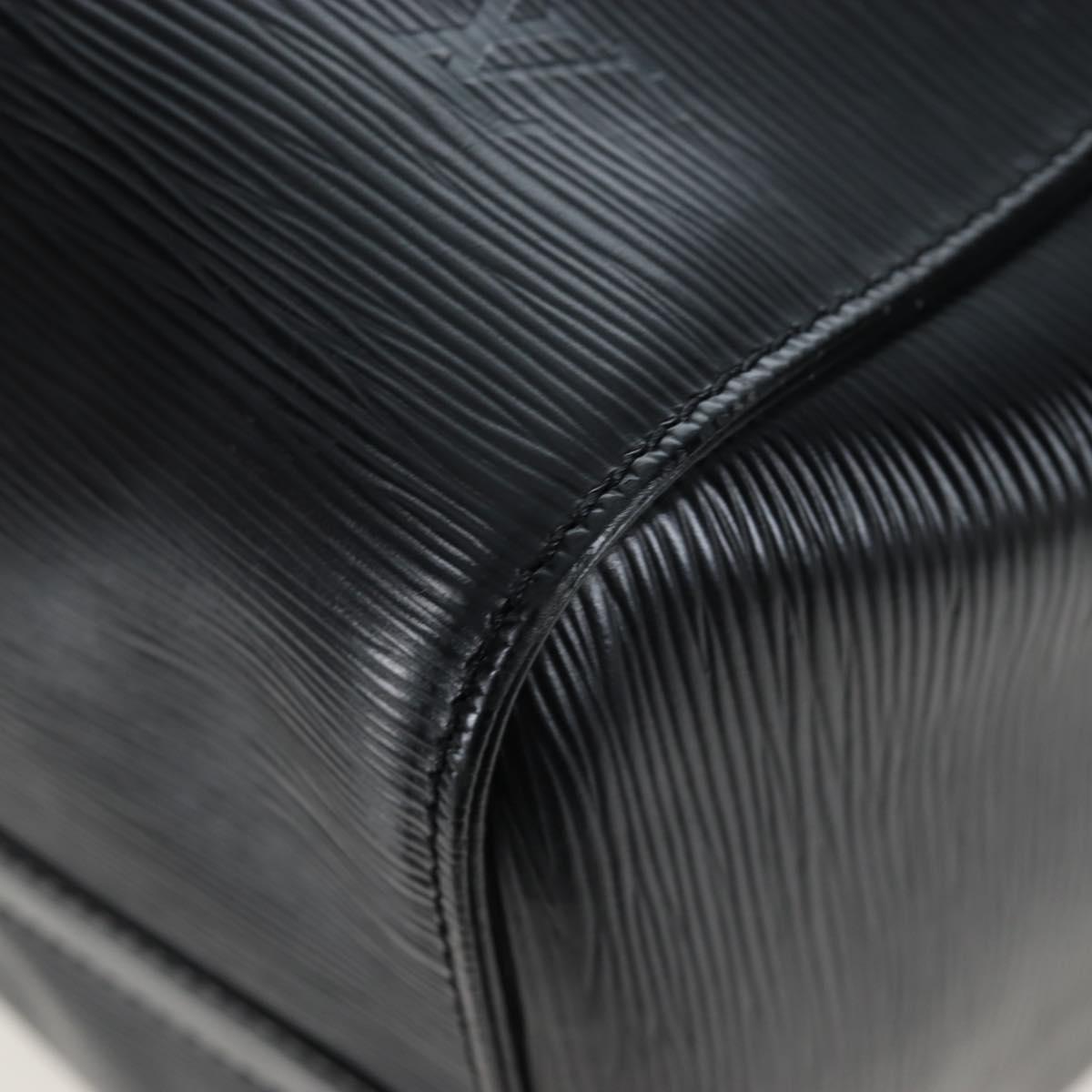 LOUIS VUITTON Epi Keepall 45 Boston Bag Noir M42972 LV Auth 199174V