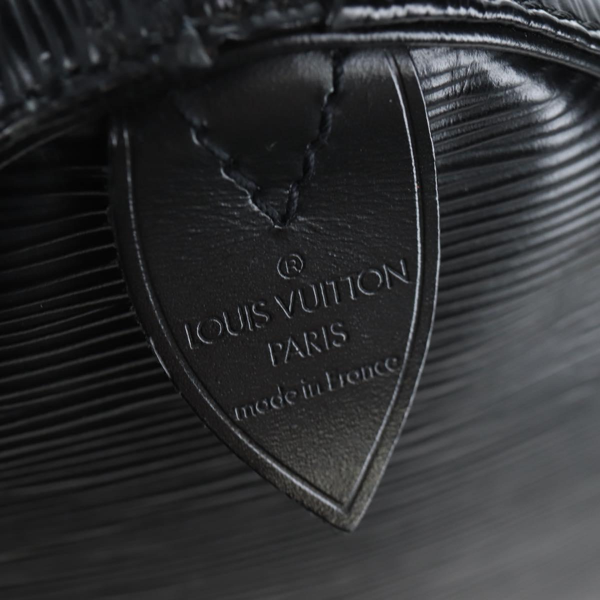 LOUIS VUITTON Epi Keepall 45 Boston Bag Noir M42972 LV Auth 199174V
