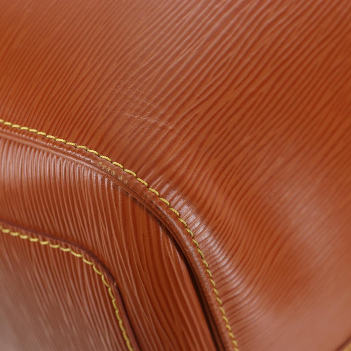 LOUIS VUITTON Epi Keepall 55 Boston Bag Brown M42958 LV Auth 199175V