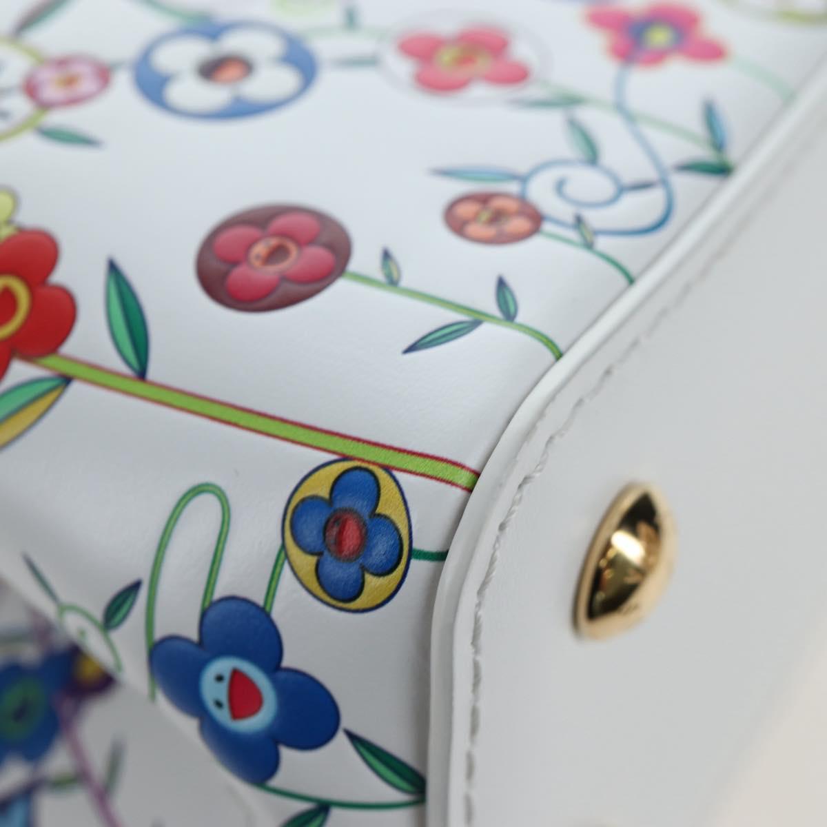 LOUIS VUITTON x TM Capucines EW Mini Leather 2way White M13246 Auth 199183SM