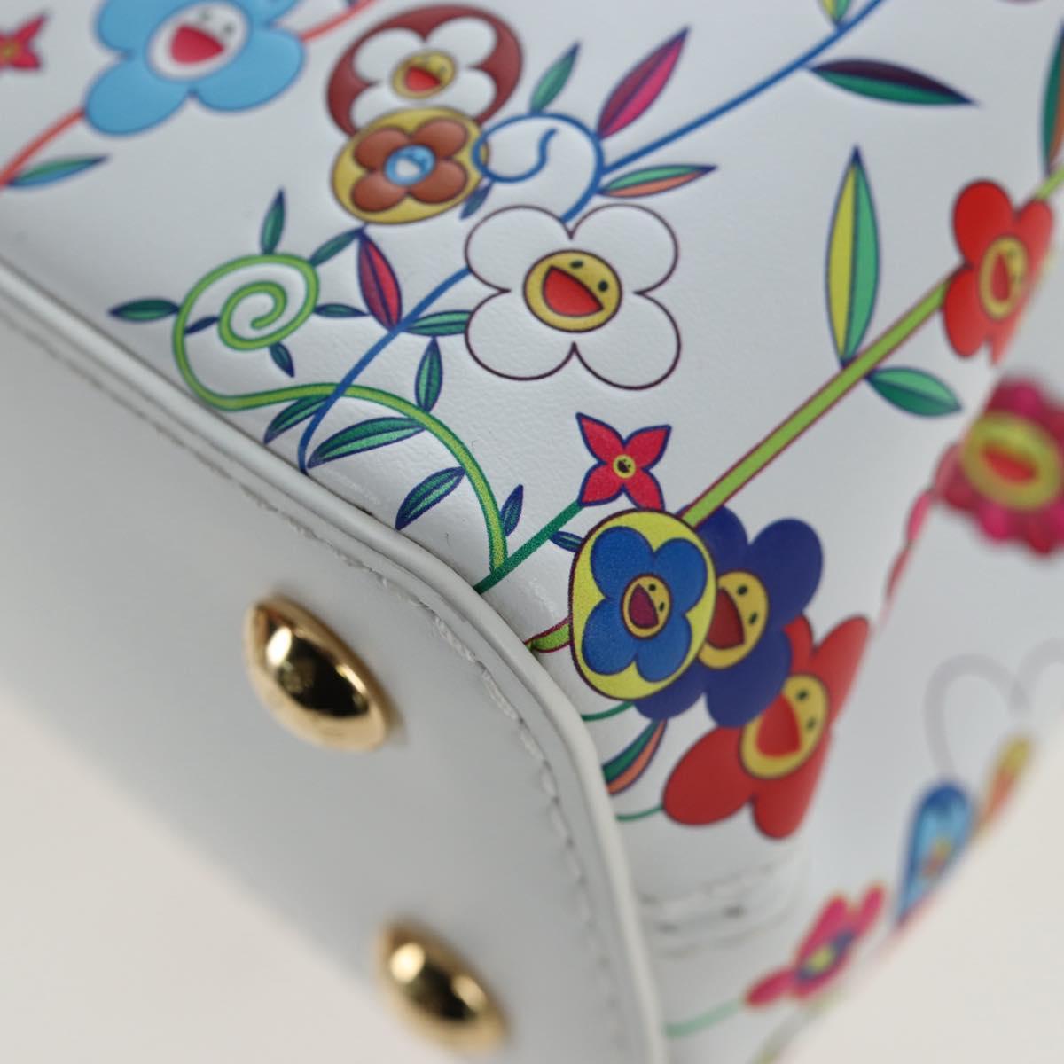 LOUIS VUITTON x TM Capucines EW Mini Leather 2way White M13246 Auth 199183SM