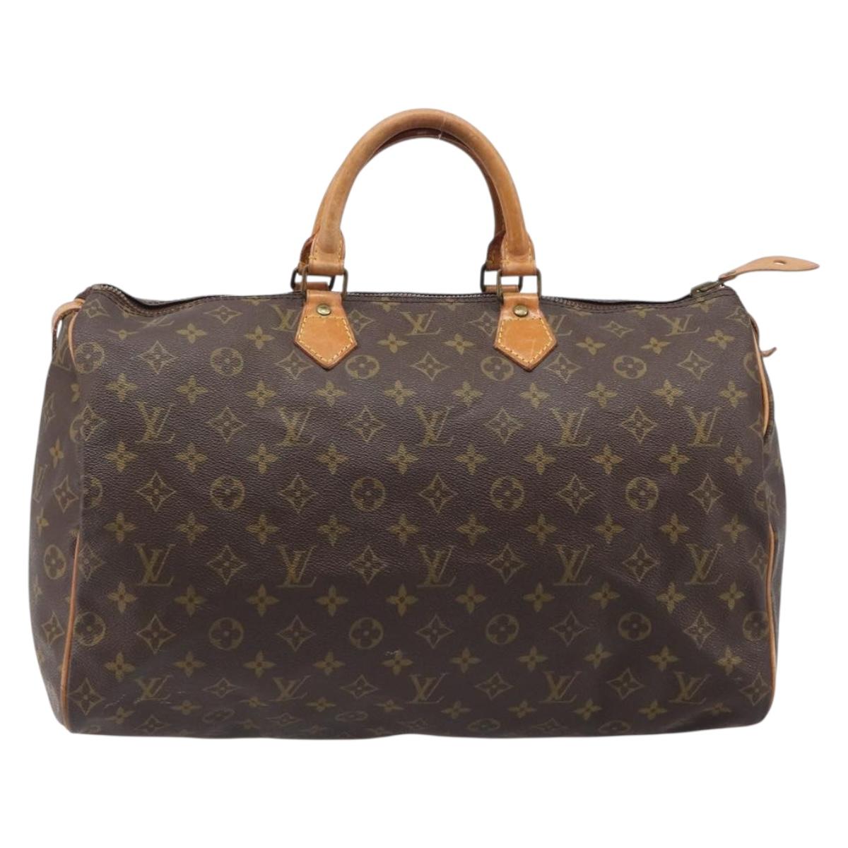 LOUIS VUITTON Monogram Speedy 40 Hand Bag M41522 LV Auth 199186