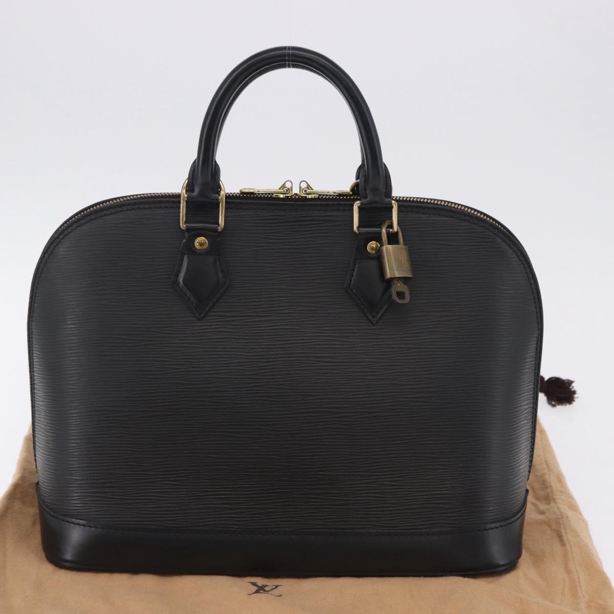 LOUIS VUITTON Epi Alma Hand Bag Noir Black M52142 LV Auth 199187V