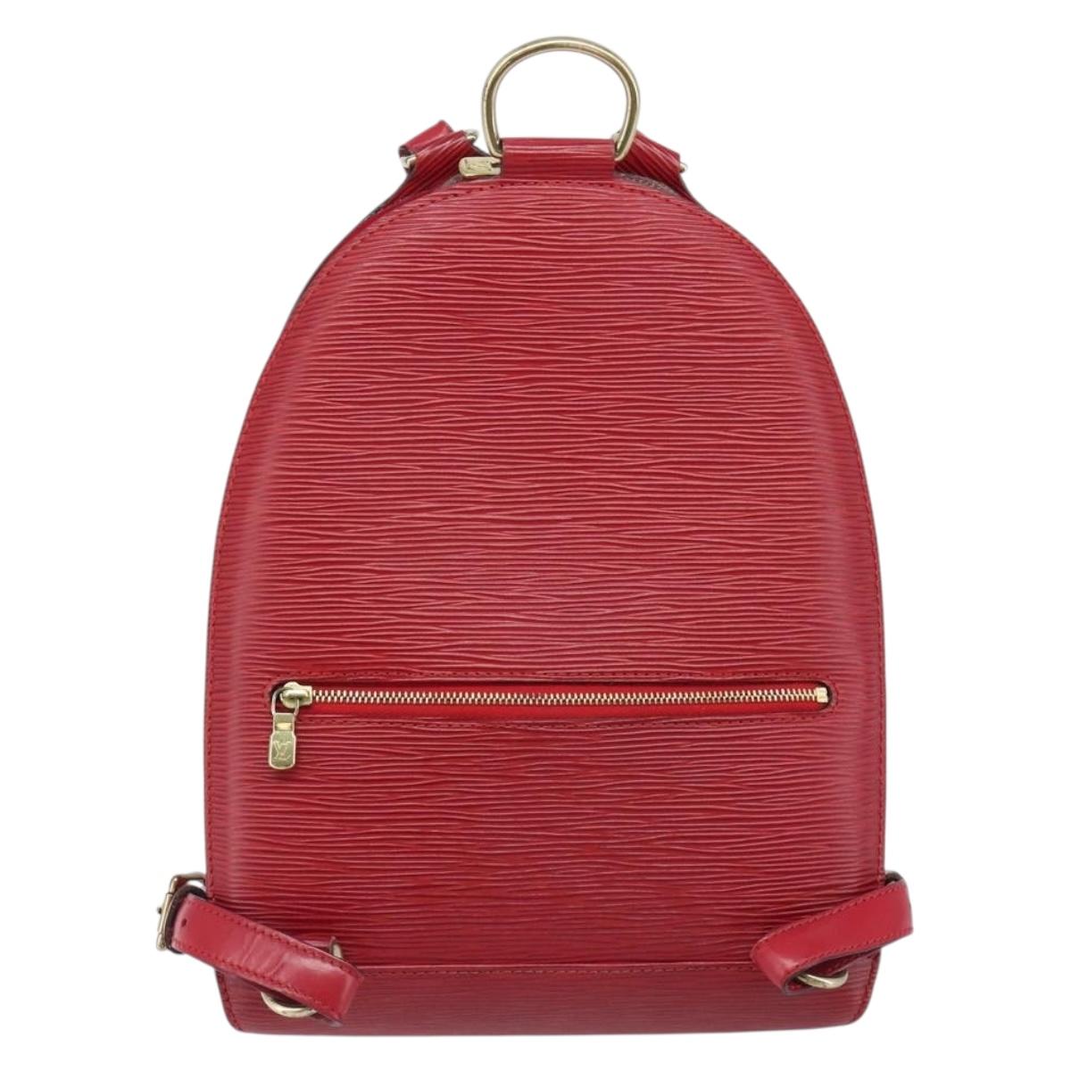 LOUIS VUITTON Epi Mabillon Backpack Castilian Red M52237 LV Auth 199196A