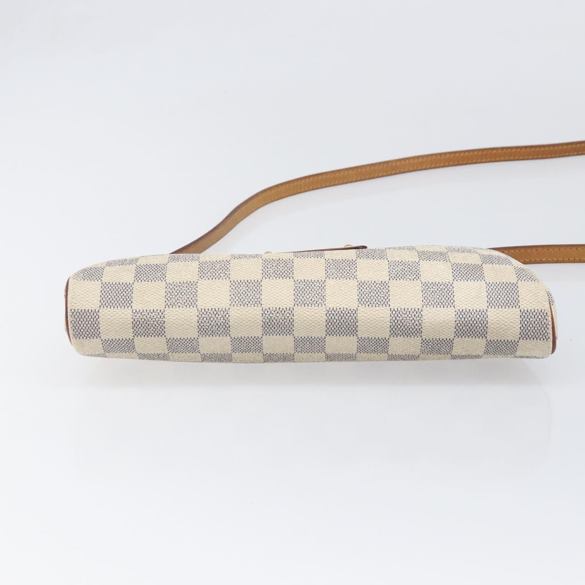 LOUIS VUITTON Damier Azur Eva Shoulder Bag 2way N55214 LV Auth 199205