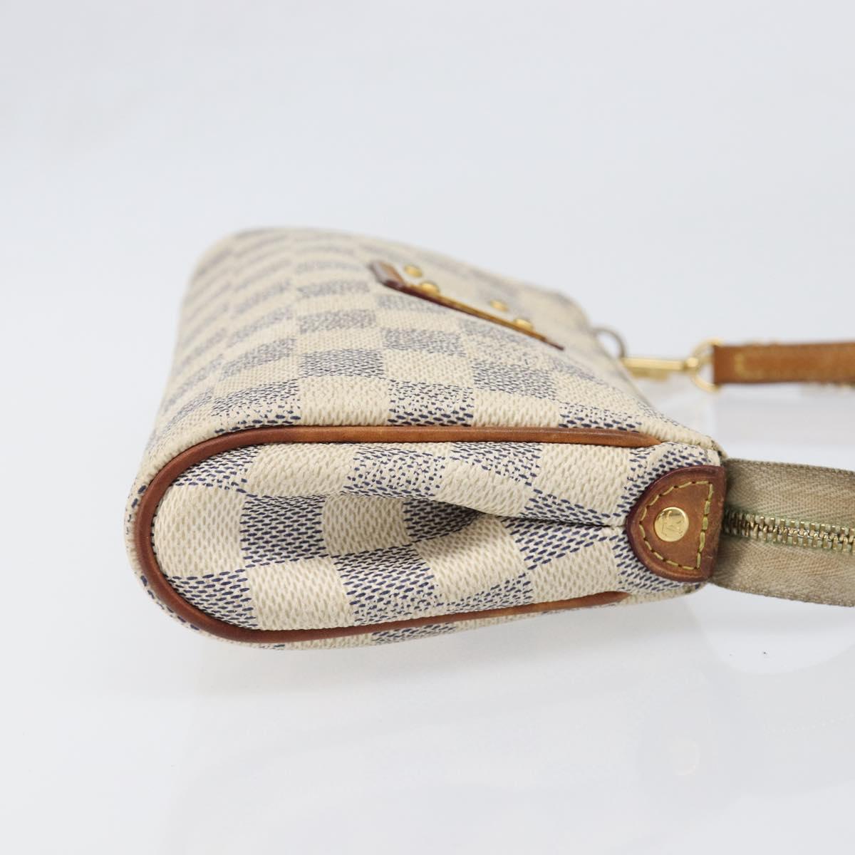 LOUIS VUITTON Damier Azur Eva Shoulder Bag 2way N55214 LV Auth 199205