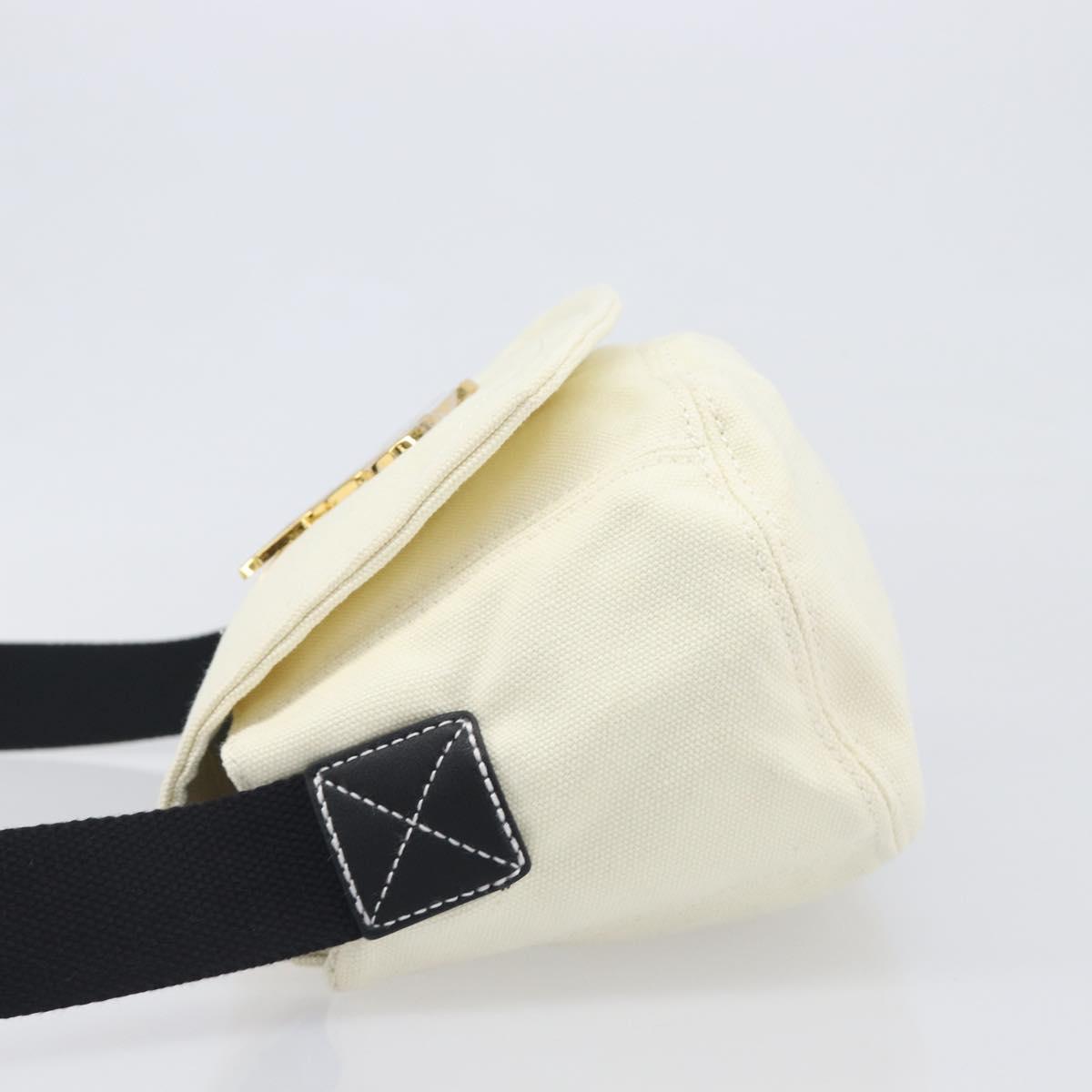 Vivienne Westwood Shoulder Bag Canvas Beige Gold Auth 199206V