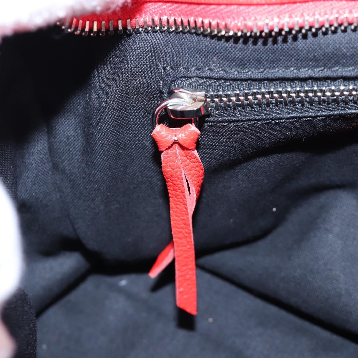 BALENCIAGA Metallic Edge Mini City Bag Leather 2way Red 390160 Auth 199223M