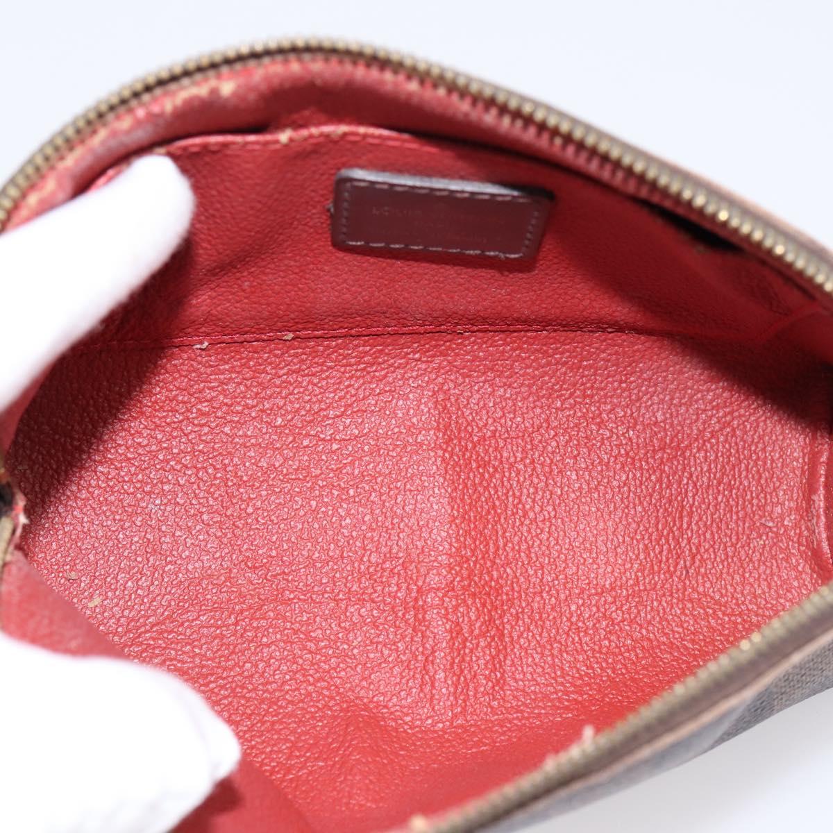 LOUIS VUITTON Damier Ebene Pochette Cosmetic PM Pouch N47516 LV Auth 199229