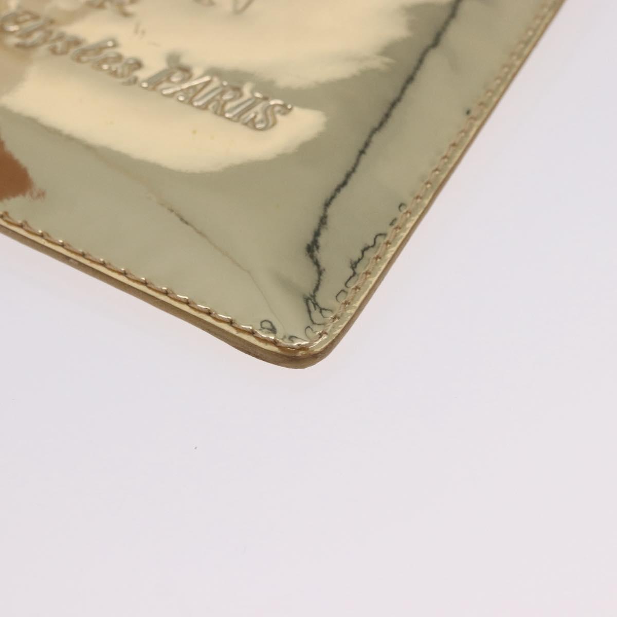 LOUIS VUITTON Monogram Miroir Pochette Plat Pouch Gold LV Auth 199233V