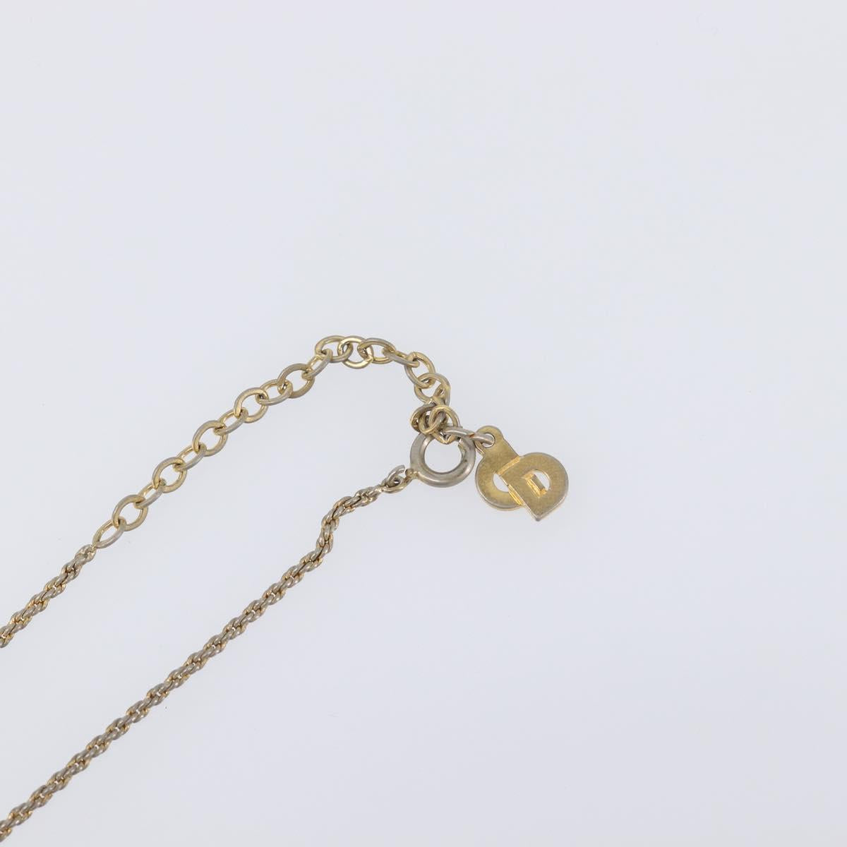 Christian Dior Necklace metal Gold Tone Auth 199265