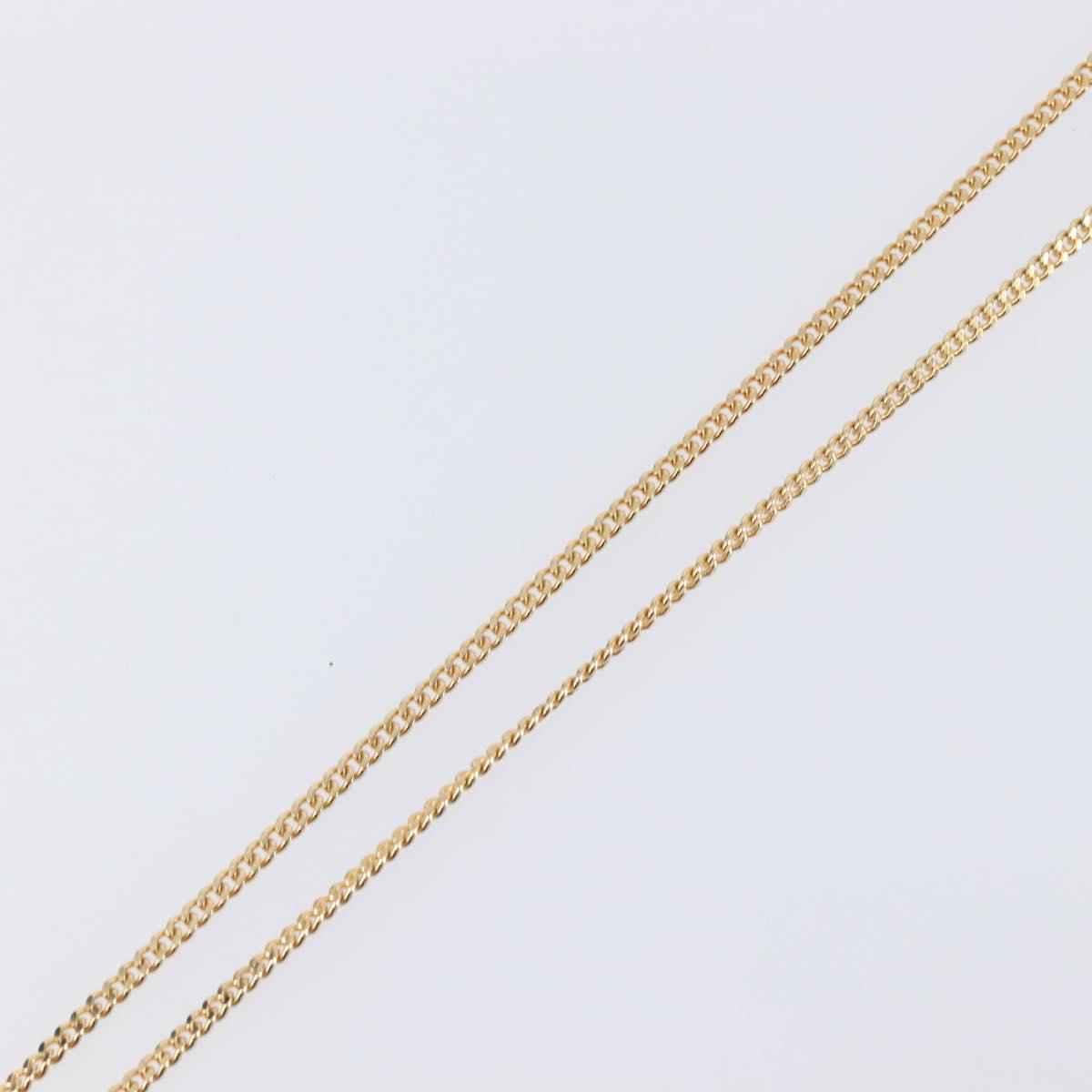 Christian Dior Necklace metal Gold Tone Auth 199276M