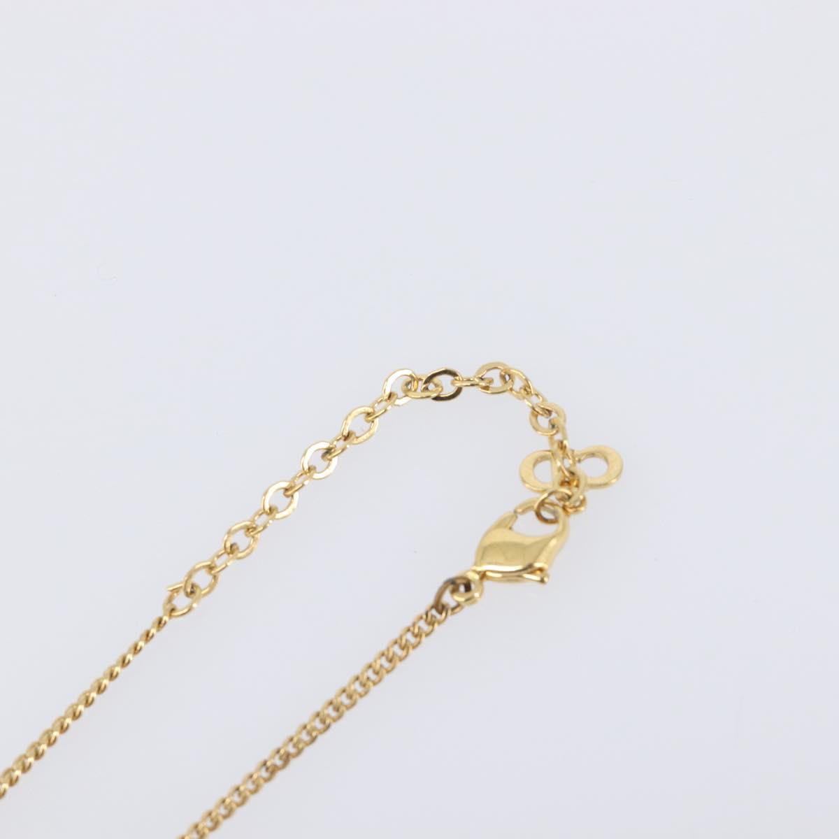 Christian Dior Necklace metal Gold Tone Auth 199288M
