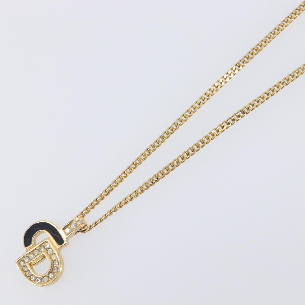 Christian Dior Necklace metal Gold Tone Auth 199288M