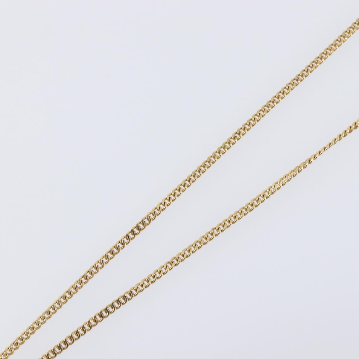 Christian Dior Necklace metal Gold Tone Auth 199288M