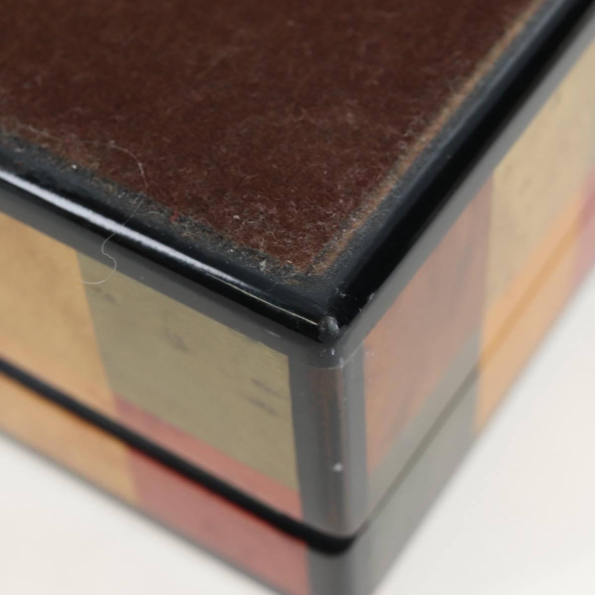 HERMES Interior Box Object Wood Multicolor Auth 199307SM