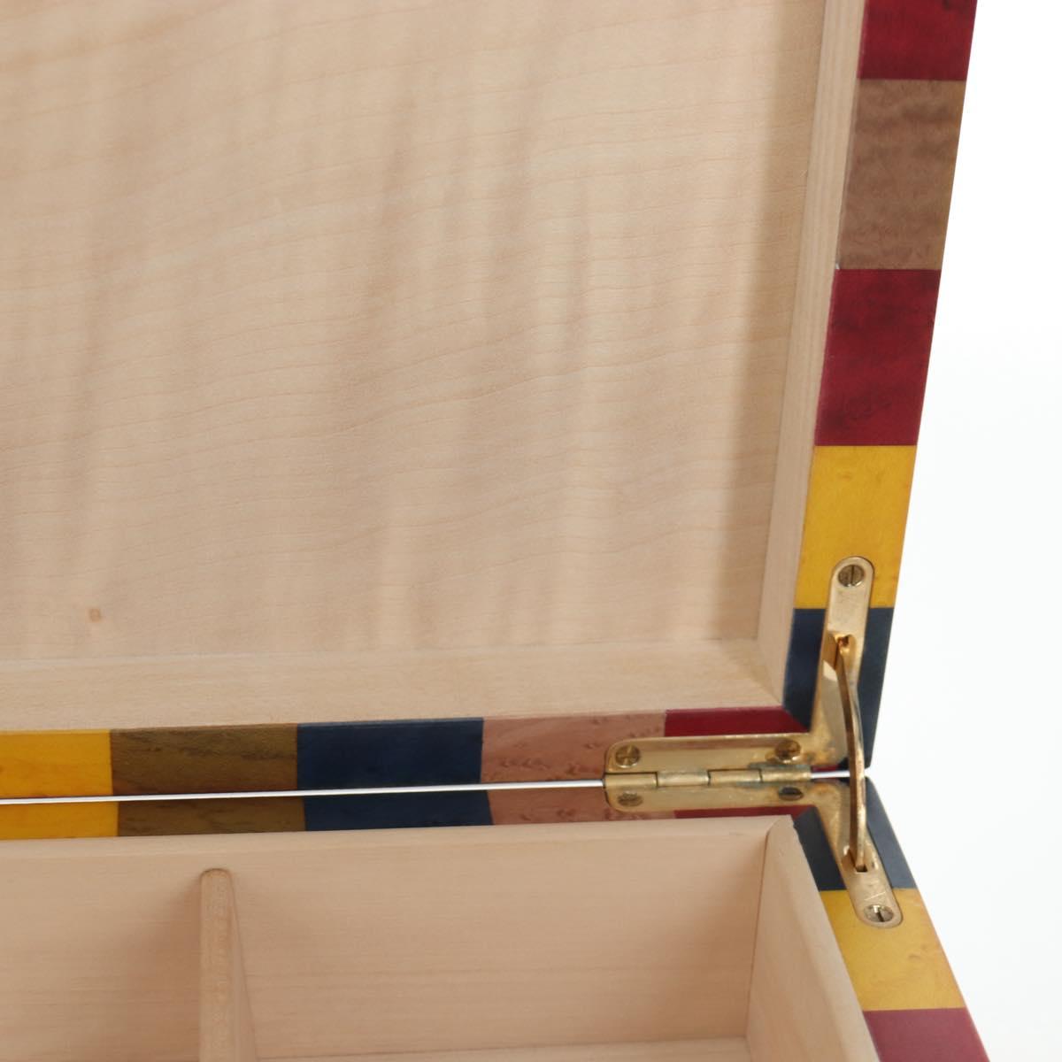 HERMES Interior Box Object Wood Multicolor Auth 199307SM