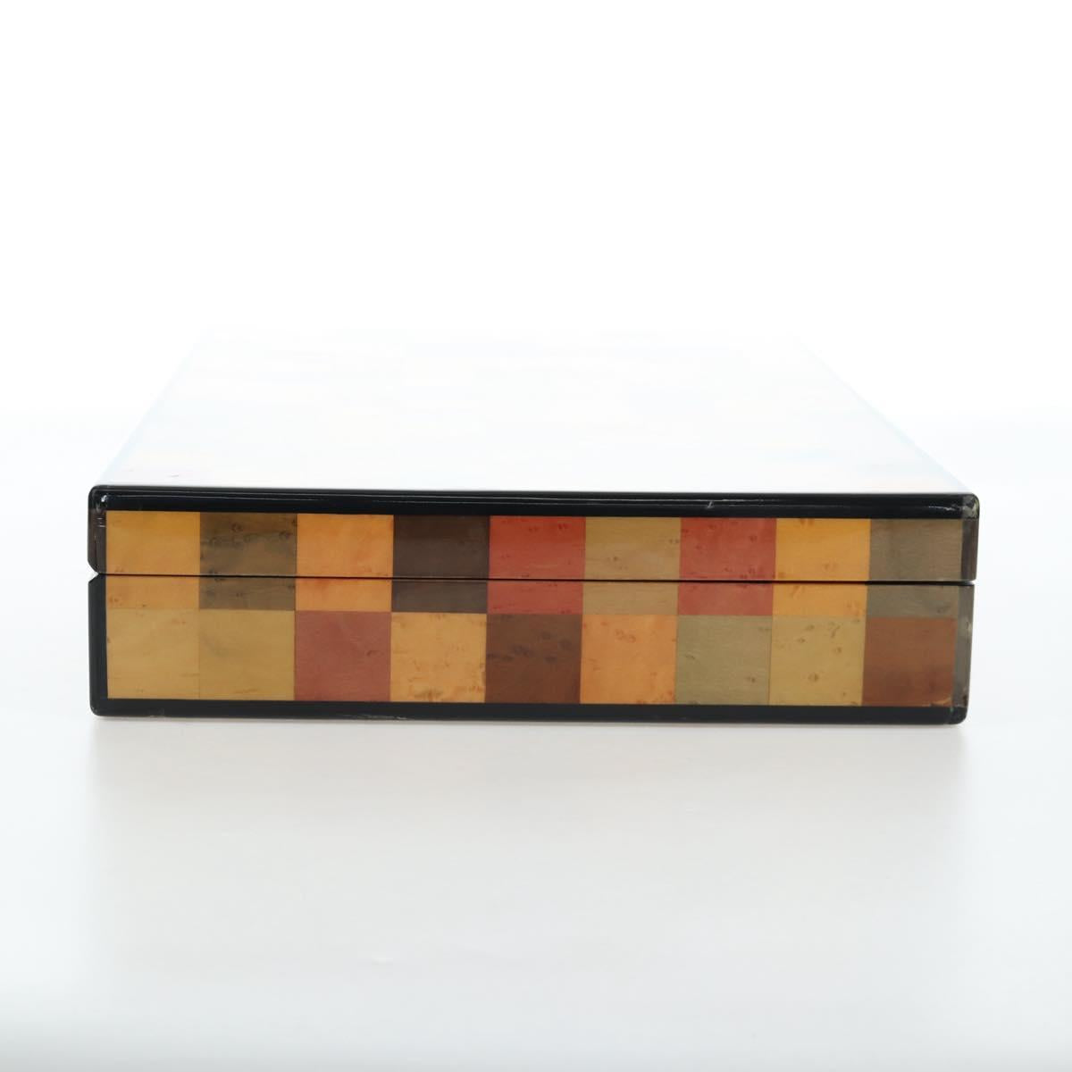 HERMES Interior Box Object Wood Multicolor Auth 199307SM