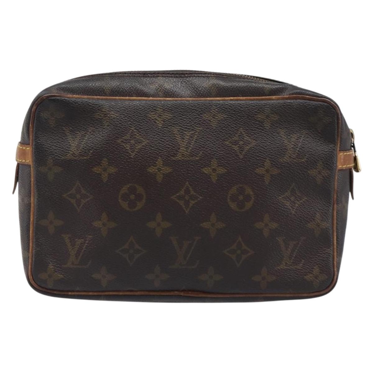 LOUIS VUITTON Monogram Compiegne 23 Clutch Bag M51847 LV Auth 199330