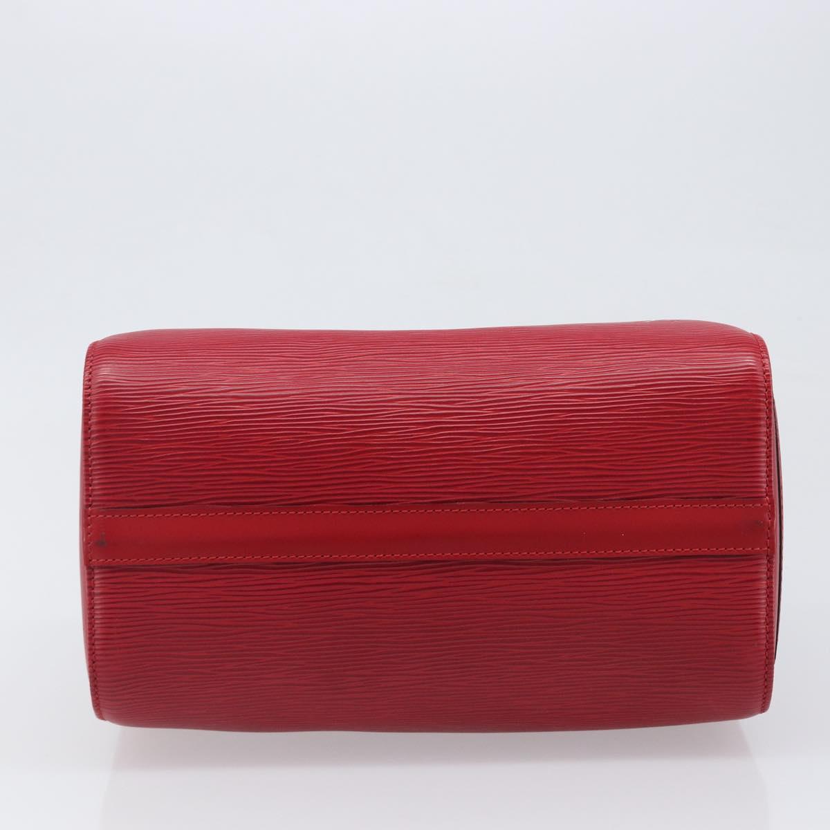 LOUIS VUITTON Epi Speedy 25 Hand Bag Castilian Red M43017 LV Auth 199331V