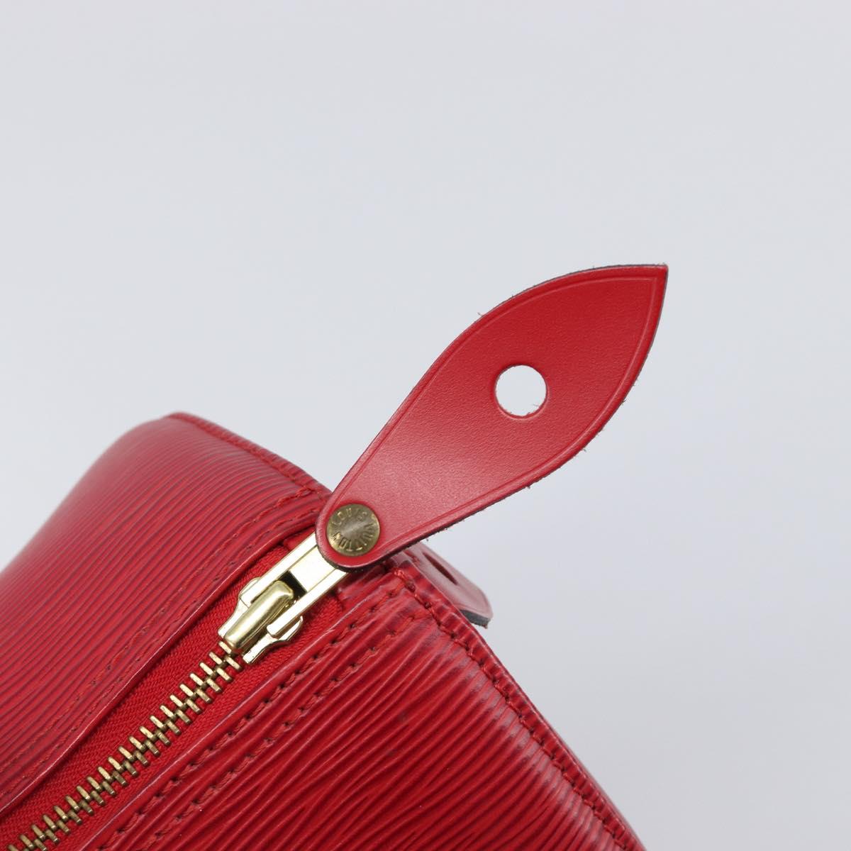 LOUIS VUITTON Epi Speedy 25 Hand Bag Castilian Red M43017 LV Auth 199331V