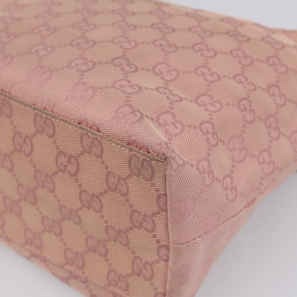 GUCCI GG Canvas Shoulder Bag Pink 001 3386 Auth 199334
