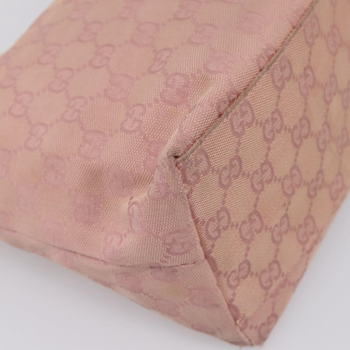 GUCCI GG Canvas Shoulder Bag Pink 001 3386 Auth 199334