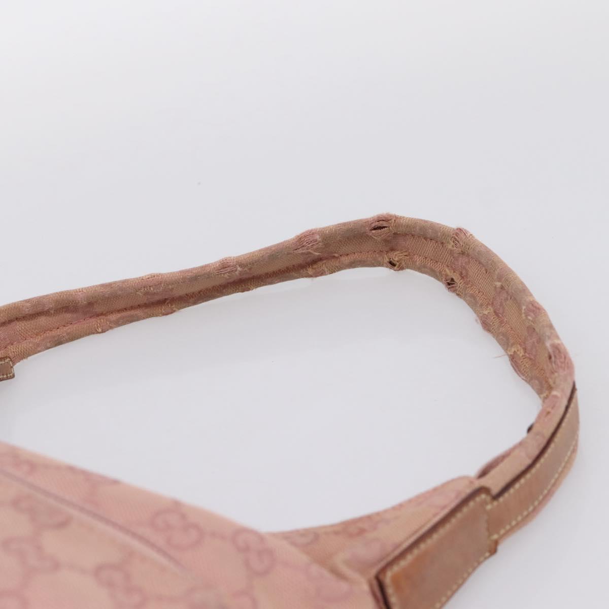 GUCCI GG Canvas Shoulder Bag Pink 001 3386 Auth 199334