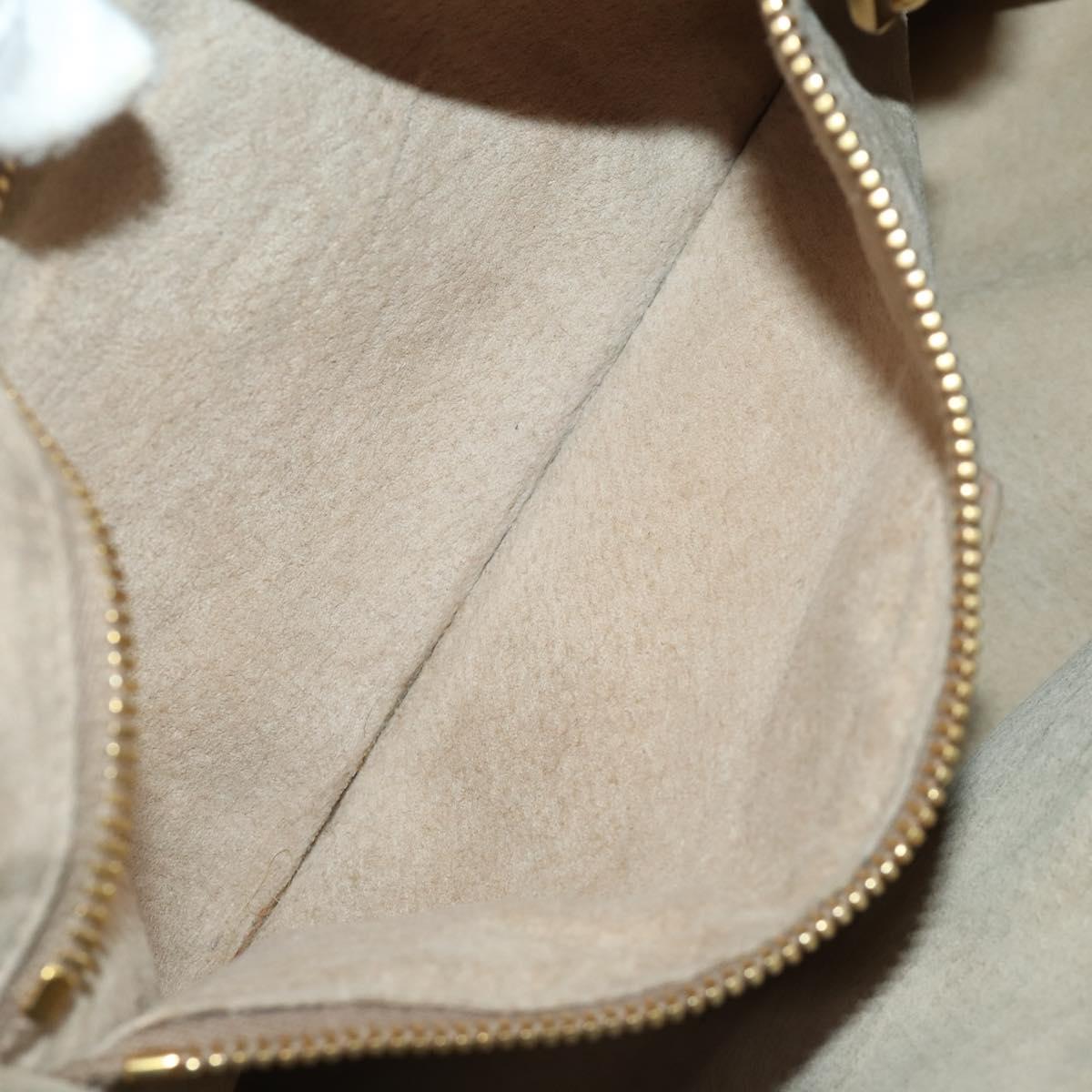 Miu Miu Hand Bag Leather 2way Red Gold Tone Auth 199339A