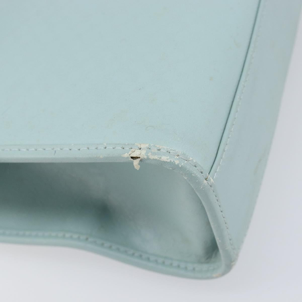 GUCCI Micro GG Jackie Hand Bag PVC Light Blue Gold Tone 002 1065 Auth 199353A