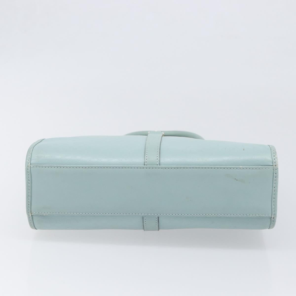 GUCCI Micro GG Jackie Hand Bag PVC Light Blue Gold Tone 002 1065 Auth 199353A
