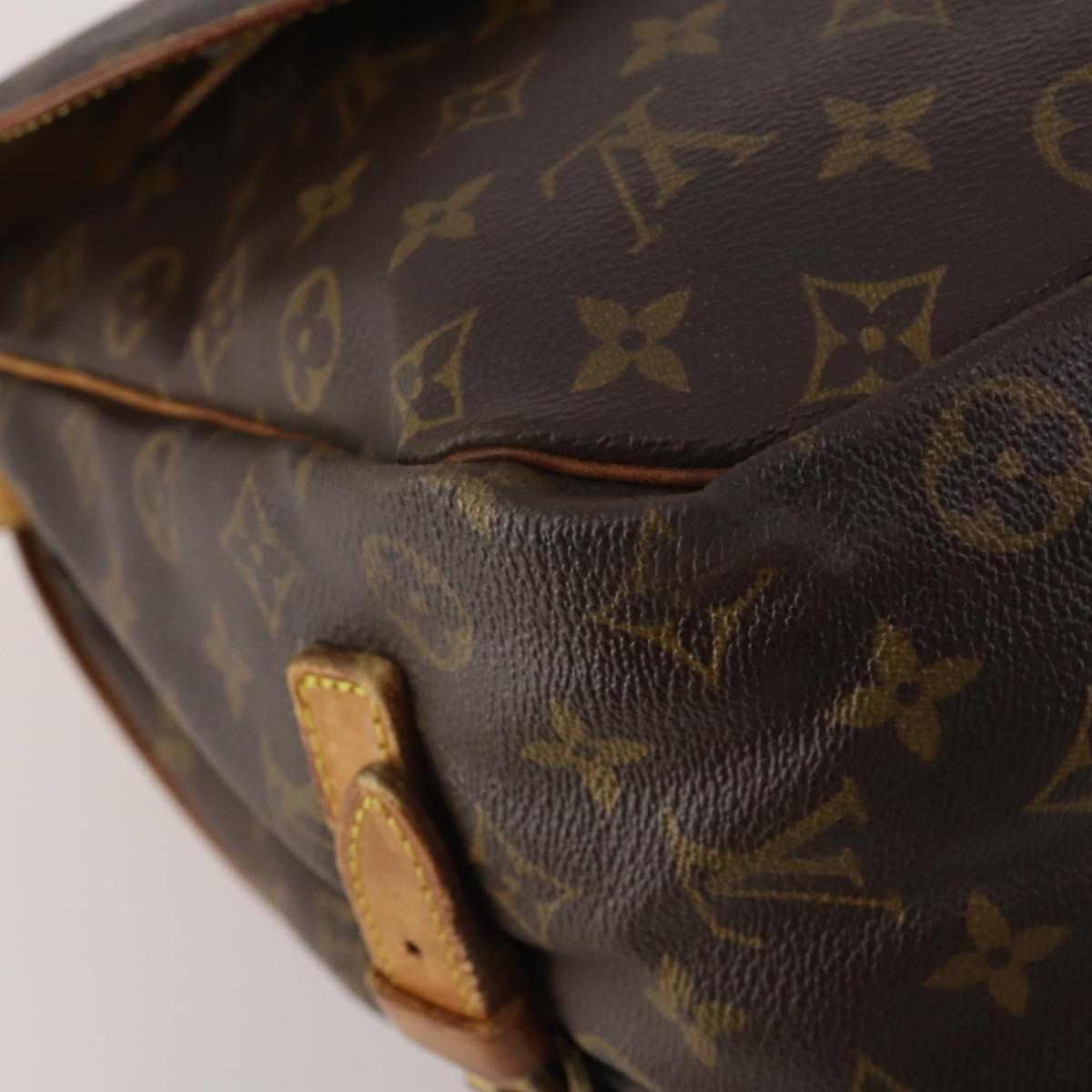 LOUIS VUITTON Monogram Saumur 35 Shoulder Bag M42254 LV Auth 199354