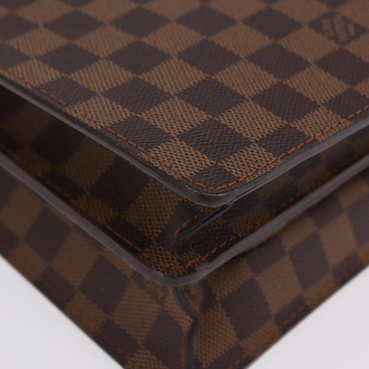 LOUIS VUITTON Damier Ebene Serviette Ambassador Business Bag LV Auth 199355V