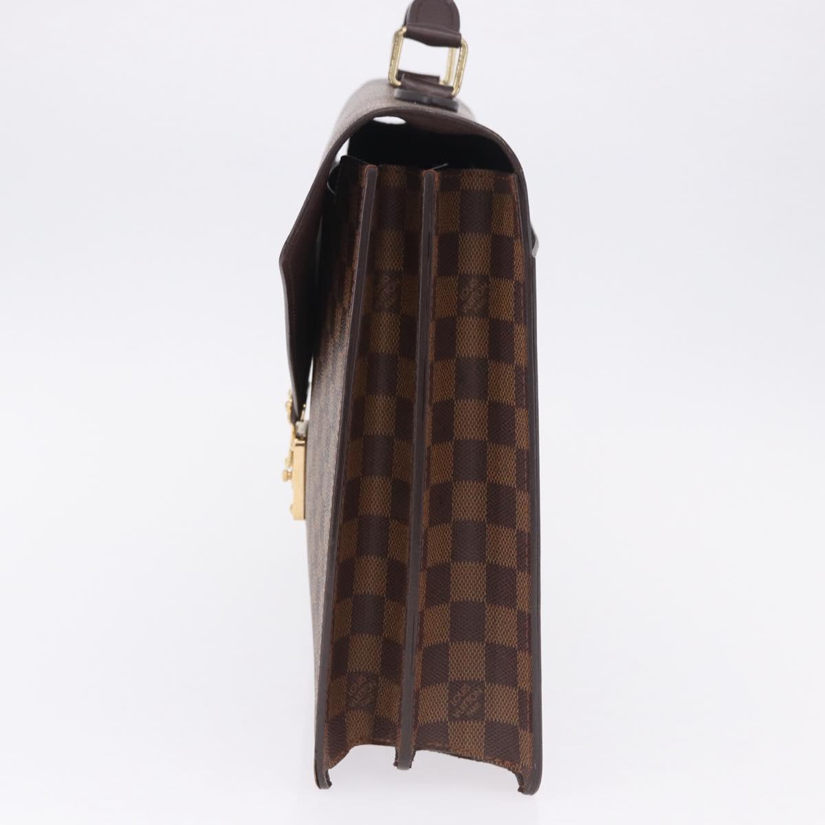 LOUIS VUITTON Damier Ebene Serviette Ambassador Business Bag LV Auth 199355V