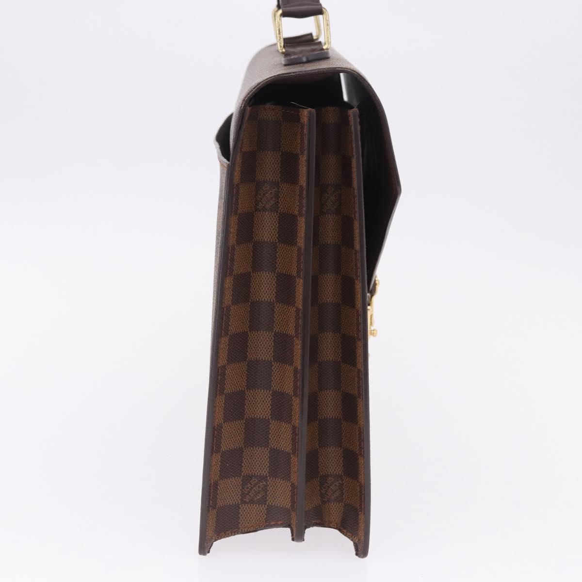 LOUIS VUITTON Damier Ebene Serviette Ambassador Business Bag LV Auth 199355V
