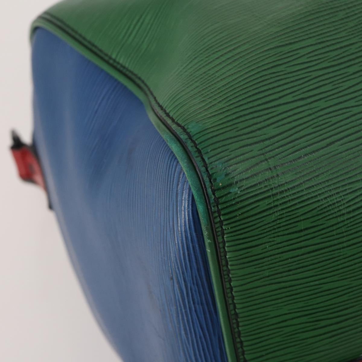 LOUIS VUITTON Epi Keepall Bandouliere 50 Bag Green Red Blue M55571 Auth 199362A