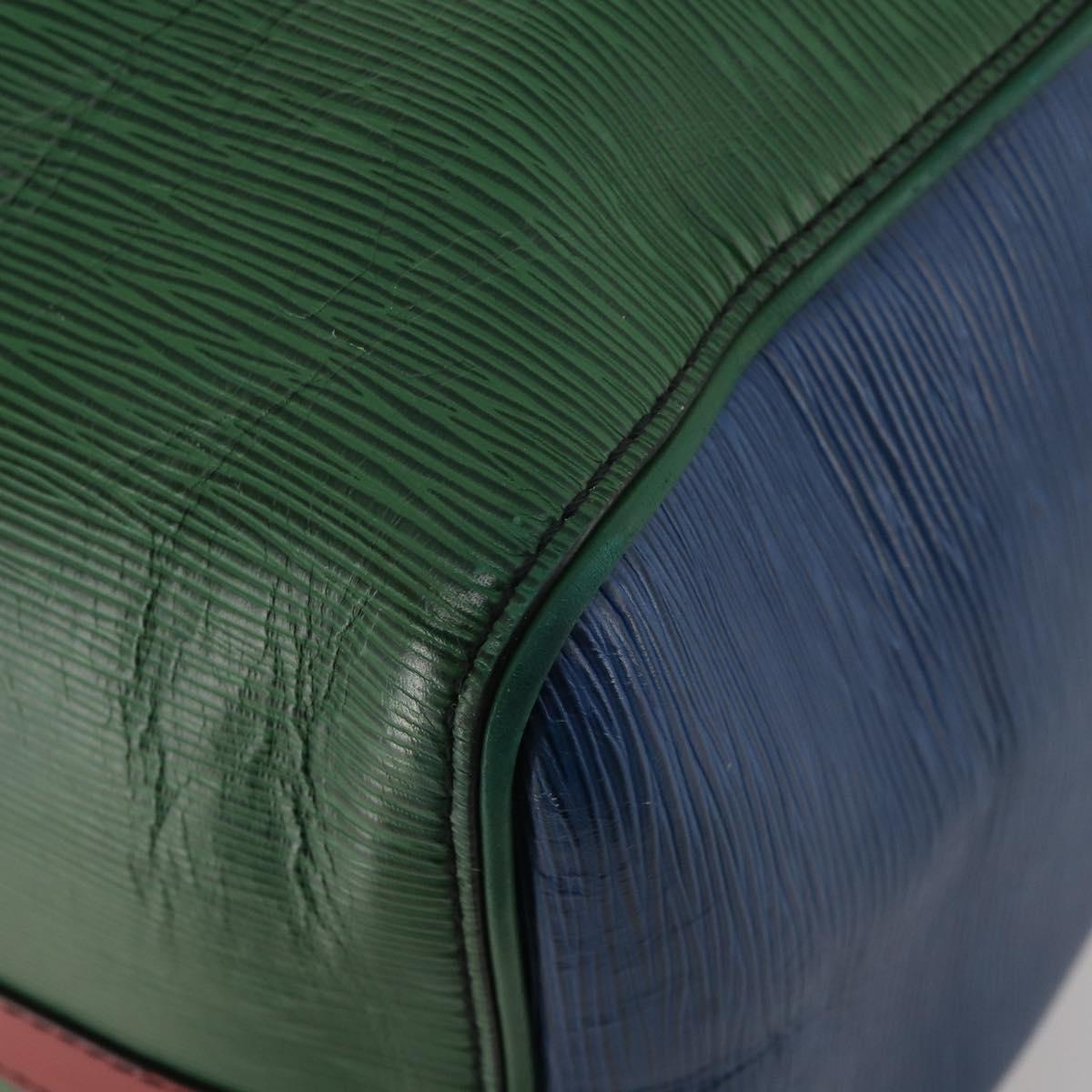 LOUIS VUITTON Epi Keepall Bandouliere 50 Bag Green Red Blue M55571 Auth 199362A