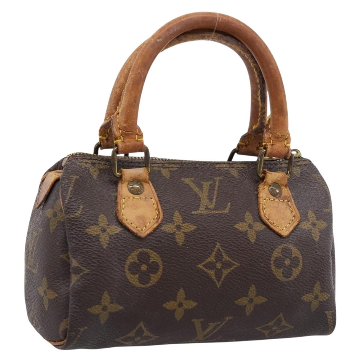 LOUIS VUITTON Monogram Mini Speedy Hand Bag M41534 LV Auth 199368