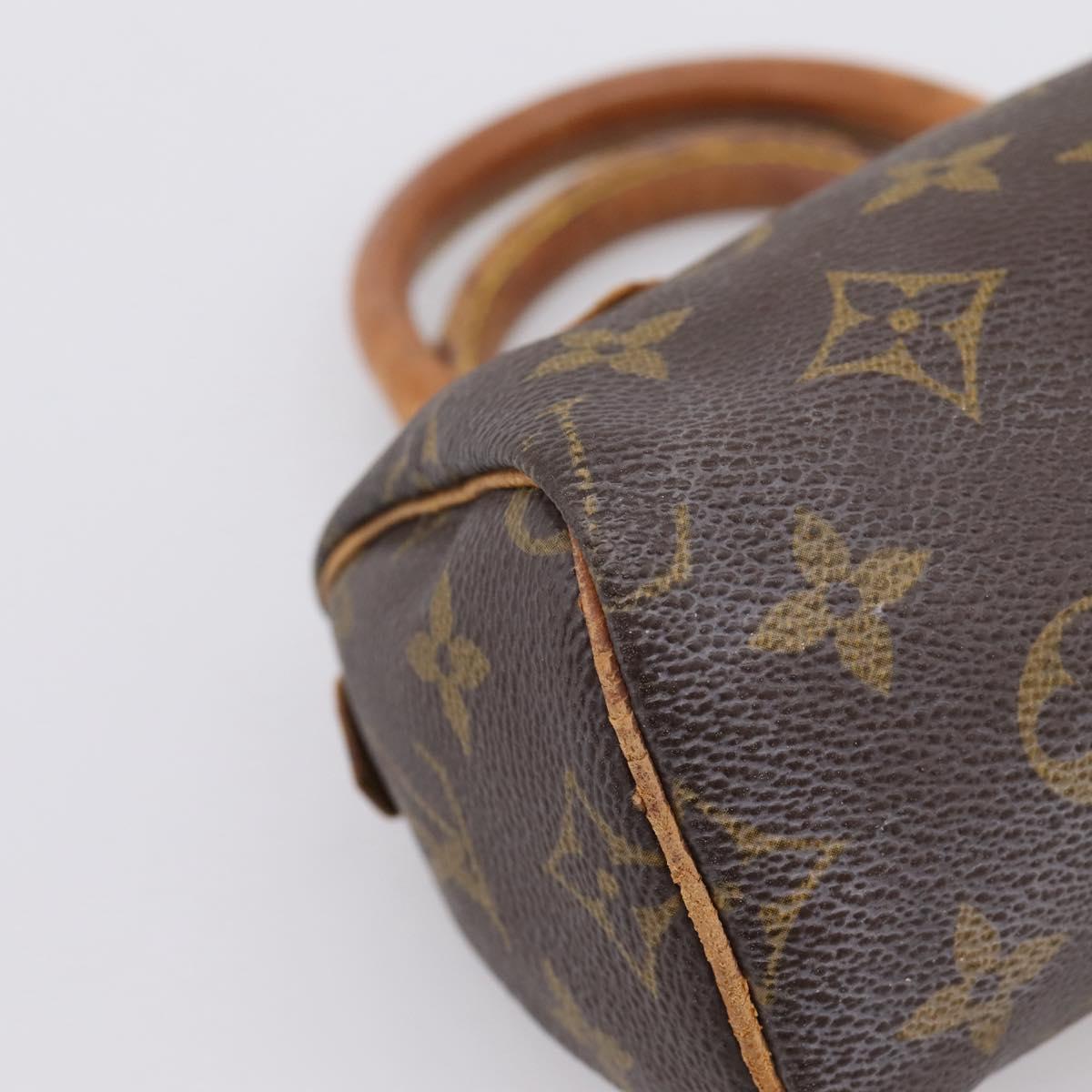 LOUIS VUITTON Monogram Mini Speedy Hand Bag M41534 LV Auth 199368
