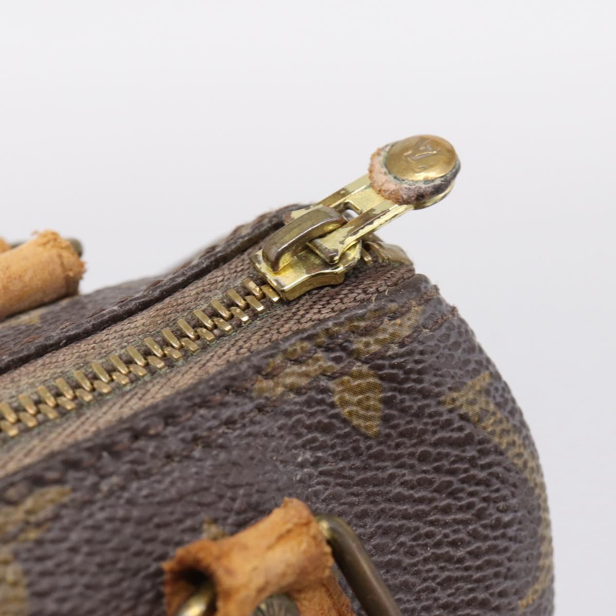 LOUIS VUITTON Monogram Mini Speedy Hand Bag M41534 LV Auth 199368
