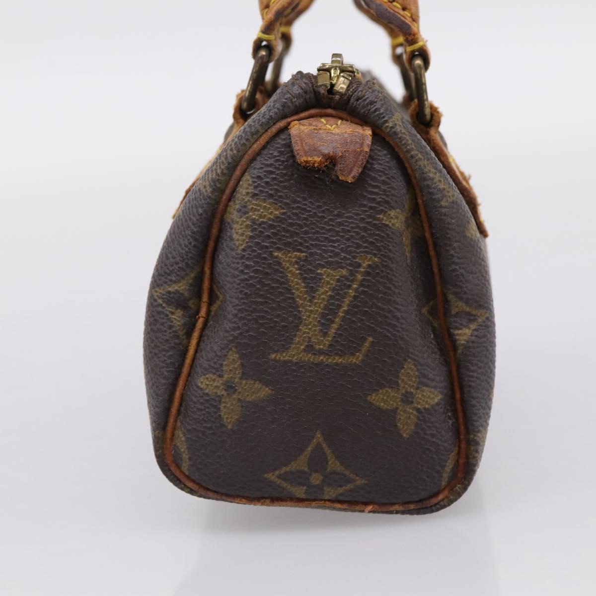 LOUIS VUITTON Monogram Mini Speedy Hand Bag M41534 LV Auth 199368