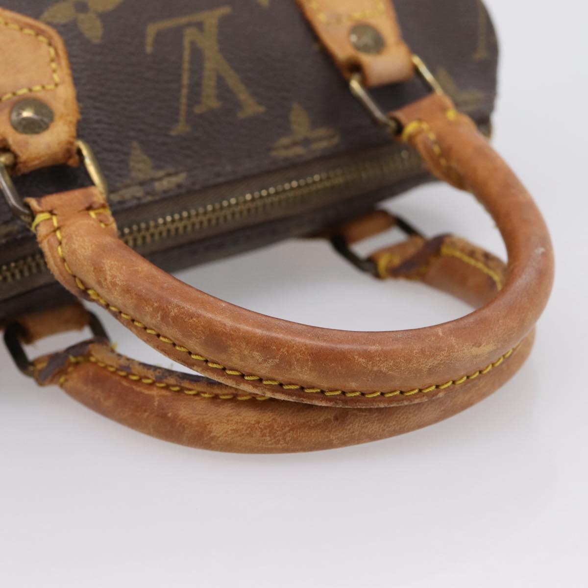 LOUIS VUITTON Monogram Mini Speedy Hand Bag M41534 LV Auth 199368