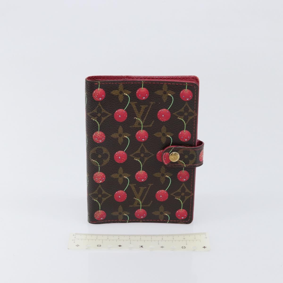 LOUIS VUITTON Monogram Cherry Agenda PM Day Planner Cover R21023 LV Auth 199372V