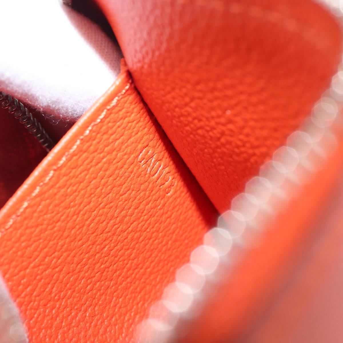 LOUIS VUITTON Epi Pochette Cosmetic PM Pouch Orange M40642 LV Auth 199373V