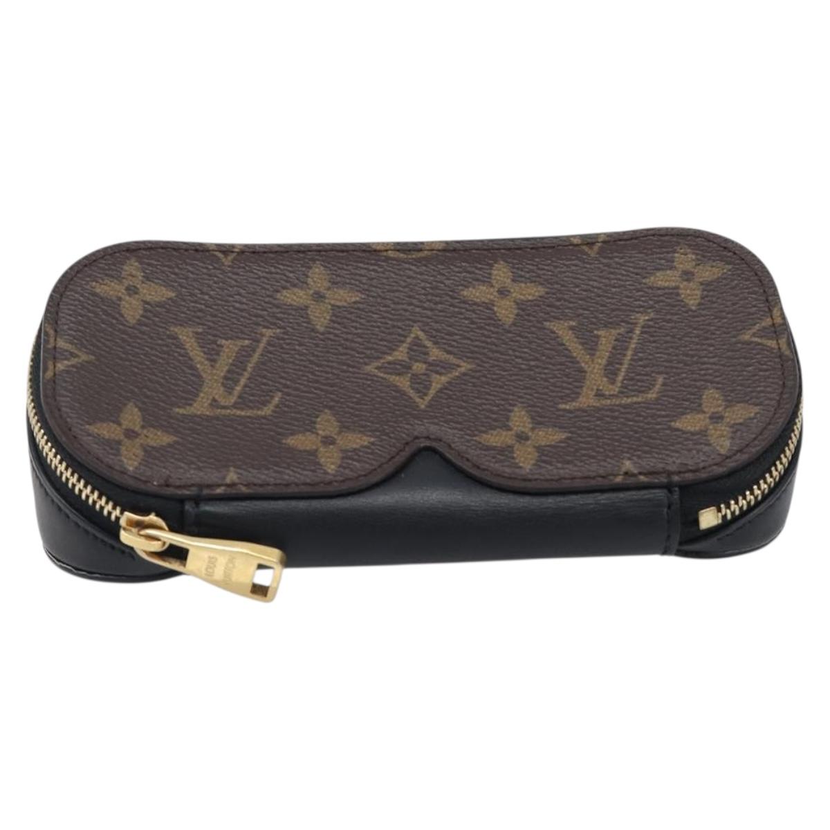 LOUIS VUITTON Monogram Etui Lunette Glasses Case GI0633 LV Auth 199375A