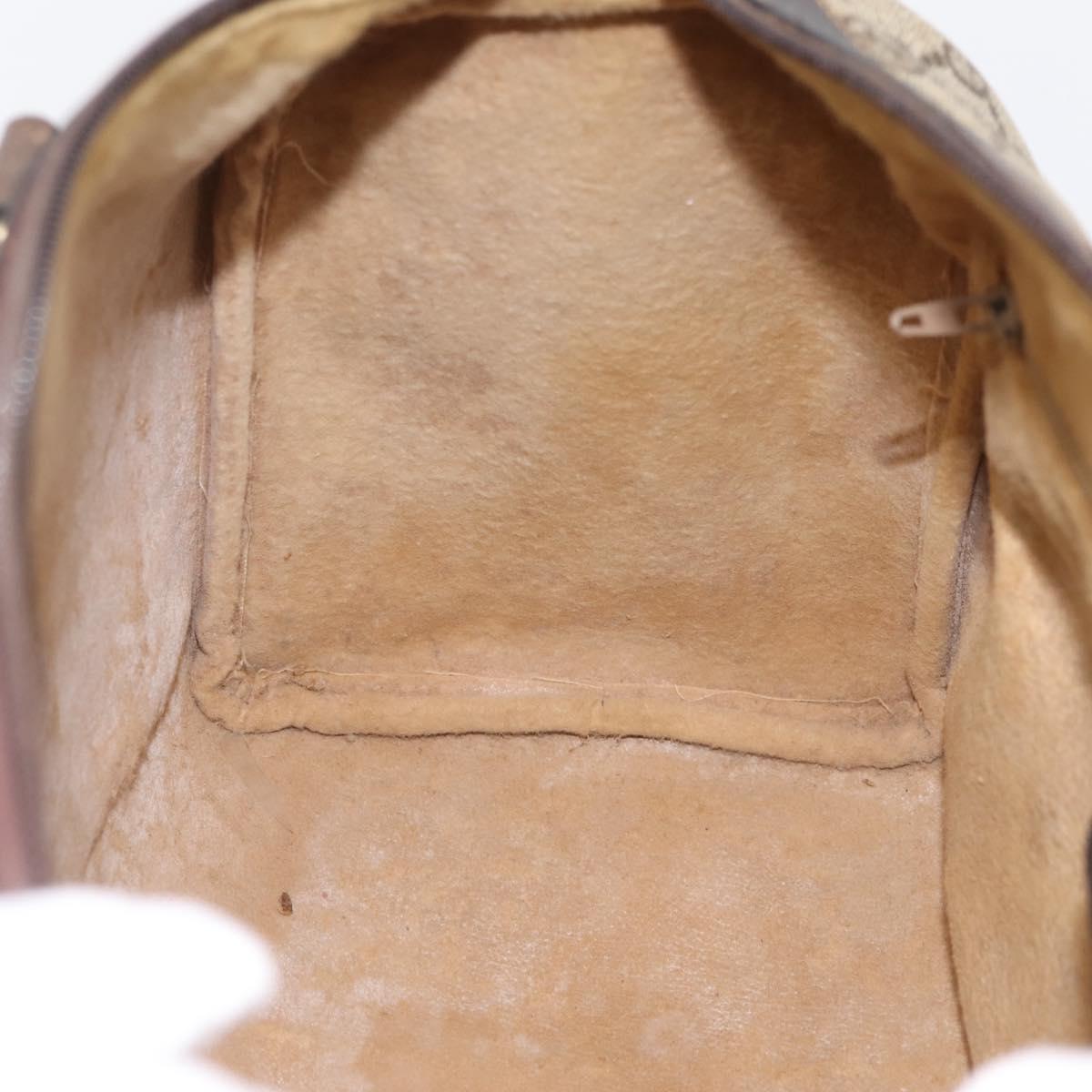GUCCI GG Supreme Web Sherry Line Boston Bag PVC Beige 10 012 3842 Auth 199377