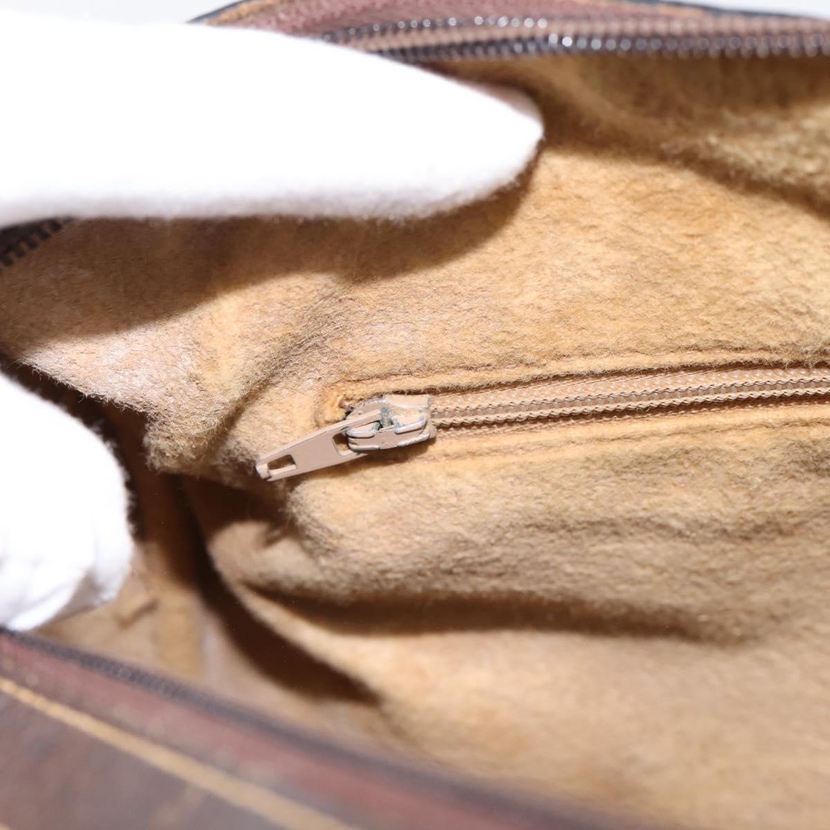 GUCCI GG Supreme Web Sherry Line Boston Bag PVC Beige 10 012 3842 Auth 199377