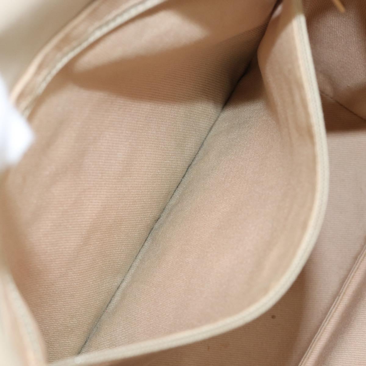 CHANEL Camelia Tote Bag Lamb Skin Beige Gold Tone CC Auth 199382V